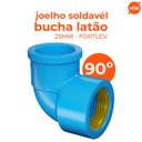 Ver imagem 2 de Kit Joelho 90 Sold Bucha Latão 25x1/2 Fortlev - 20 Unidades