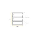 Ver imagem 2 de Vitro Basculante Branco 60x40 Linha Turquesa Vidro Mini Boreal