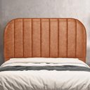 Ver imagem 2 de Cabeceira Cama Box King Estofada Orgânica 195cm Alice W01 Couríssimo Camel - Lyam Decor