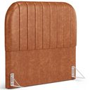 Ver imagem 1 de Cabeceira Cama Box King Estofada Orgânica 195cm Alice W01 Couríssimo Camel - Lyam Decor