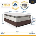 Ver imagem 4 de Cama Box com Colchão de Molas Ensacadas Pillow Top Supreme Lux Casal 138cm
