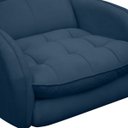 Ver imagem 6 de Poltrona de Amamentação Base Giratória e Balanço em Madeira Angra Veludo - Sofa Store:Veludo Azul Ma
