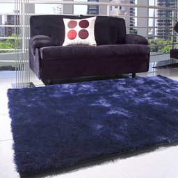 Tapete Kioto Azul Marinho 50 x 100cm - Tapetes Corttex - 1