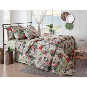 Jogo de Cama Duplo Casal 4 Peças Holly Realce Premium Sultan