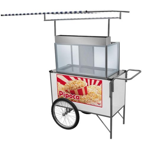 Carrinho de Pipoca Simples com Toldo Bl32rb/t Cefaz