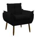 Ver imagem 3 de Poltrona Decorativa Sala de Estar Escritório Quarto Prime: Preto