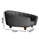 Ver imagem 3 de Poltrona Cama Caminha Pet Laddi Veludo Grafite Dvinn