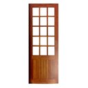 Ver imagem 1 de Porta de Madeira Maciça Meia Almofada Rodam Itaúba - 2.10 (A) X 0.82 (L)