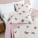 Ver imagem 3 de Cobre Leito Solteiro Dupla Face Avere 200 Fios Estampado 2 Peças - Borboletas