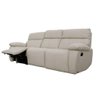 Sofá Fabian Reclinável 3 Lugares Couro Pérola 243cm - 69714 - 1