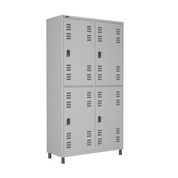 Armário Roupeiro Aço 4 Portas Grande Vestiário Academia Locker - 4