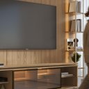 Ver imagem 6 de Estante para TV Home Theater 85" 100% MDF Vidro Reflecta LED 291cm Prateleiras Cristaleira Carvalho