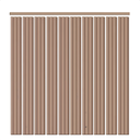 Ver imagem 1 de Kit Cabeceira Painel Ripado Autocolante Solteiro 10 Ripas de 1,1m Creme com Acabamento Superior