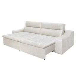 Sofá 4 Lugares Connect com Pillow Retrátil e Reclinável 2,50M Suede Amassado Champagne - 3 Sofá 4 Lugares Connect com Pillow Retrátil e Reclinável 2,50M Suede Amassado Champagne - 3