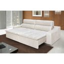 Ver imagem 1 de Sofá 4 Lugares Connect com Pillow Retrátil e Reclinável 2,50M Suede Amassado Champagne