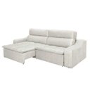 Ver imagem 2 de Sofá 4 Lugares Connect com Pillow Retrátil e Reclinável 2,50M Suede Amassado Champagne