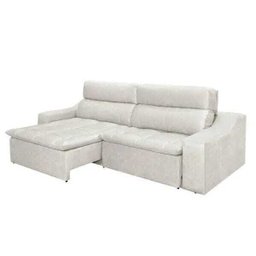 Sofá 4 Lugares Connect com Pillow Retrátil e Reclinável 2,50M Suede Amassado Champagne - 2 Sofá 4 Lugares Connect com Pillow Retrátil e Reclinável 2,50M Suede Amassado Champagne - 2