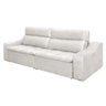 Sofá 4 Lugares Connect com Pillow Retrátil e Reclinável 2,50M Suede Amassado Champagne - 5