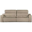 Ver imagem 4 de Sofá 4 Lugares Connect com Pillow Retrátil e Reclinável 2,50M Suede Amassado Bege