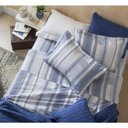 Ver imagem 1 de Jogo de Cama Casal Adrian Azul 200 Fios Algodão - 4 peças - Corttex