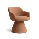 Ver imagem 1 de Cadeira de Mesa de Jantar Jade Base Cone Bouclé Terracota - Nexta Casa