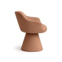 Ver imagem 3 de Cadeira de Mesa de Jantar Jade Base Cone Bouclé Terracota - Nexta Casa