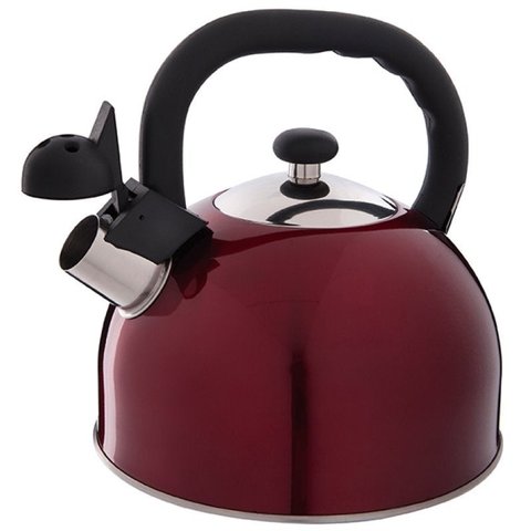 Chaleira Aço Inox 2,5L Mattina Mor Vermelho