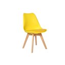 Ver imagem 2 de Cadeira Eames Wood Leda Design Elegante - Amarela