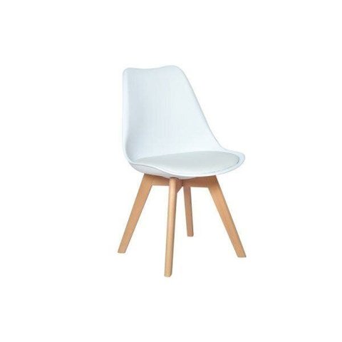 Cadeira Eames Polipropileno Wood Sala de Jantar Escritório Design