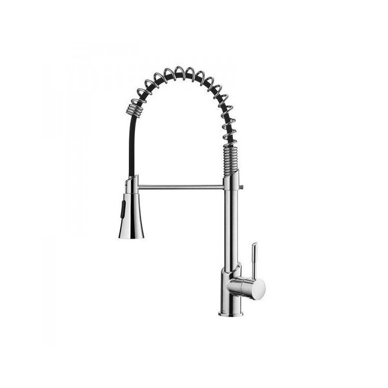 Misturador Monocomando Lorenkitchen 2266 C76 de Bancada com Ducha Lorenzetti