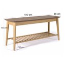 Ver imagem 5 de Banco Sapateira com Prateleira Ripada Liva 1,00 Tauari Tauari