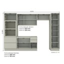 Ver imagem 4 de Cozinha Compacta 5 Peças 100% MDF com Torre Quente e Paneleiro Fineze