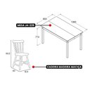 Ver imagem 5 de Mesa de Jantar Ditália com 4 Cadeiras Ja-225 Branco