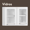 Ver imagem 4 de Armário Aéreo de Aço 3portas Vidro Branco Evidence Bertolini