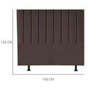 Ver imagem 2 de Cabeceira Estofada de Cama Casal Queen 160 Cm Laura Corino Cor:marrom