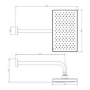 Ver imagem 3 de Chuveiro Deca Flex Max 2086.bl.std.mt de Parede Black Matte