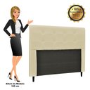 Ver imagem 4 de Cabeceira Luna Para Cama Box Casal 140 cm Corino Bege - D’Rossi