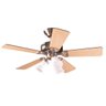 Ventilador Teto Hunter Beacon Hill Níquel 5 Pás Bordo/Cerejeira 127V - 2