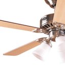 Ver imagem 6 de Ventilador Teto Hunter Beacon Hill Níquel 5 Pás Bordo/Cerejeira 127V