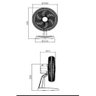 Ventilador Mesa Tron Premium Tron 50.cm Preto 127v - 3