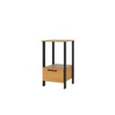 Ver imagem 2 de Mesa Lateral com 1 Gaveta Industrial