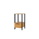 Ver imagem 2 de Mesa Lateral com 1 Gaveta Industrial