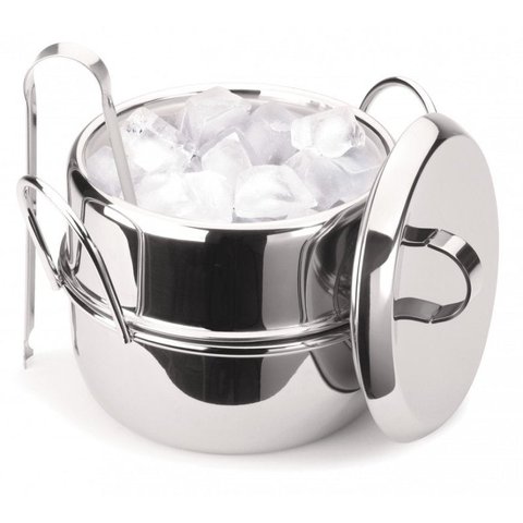 Balde térmico para gelo com tampa aço inox 1 L Forma Inox 2019-NQ