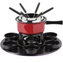 Ver imagem 1 de Aparelho de Fondue Carroussel Firenze 18 peças Vermelho Forma Inox 7916-R