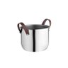 Champanheira Firenze inox com alças em couro 12 L Forma Inox 2184 - 1