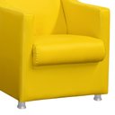 Ver imagem 3 de Poltrona Decorativa Tilla Sala e Escritório Corino Amarelo