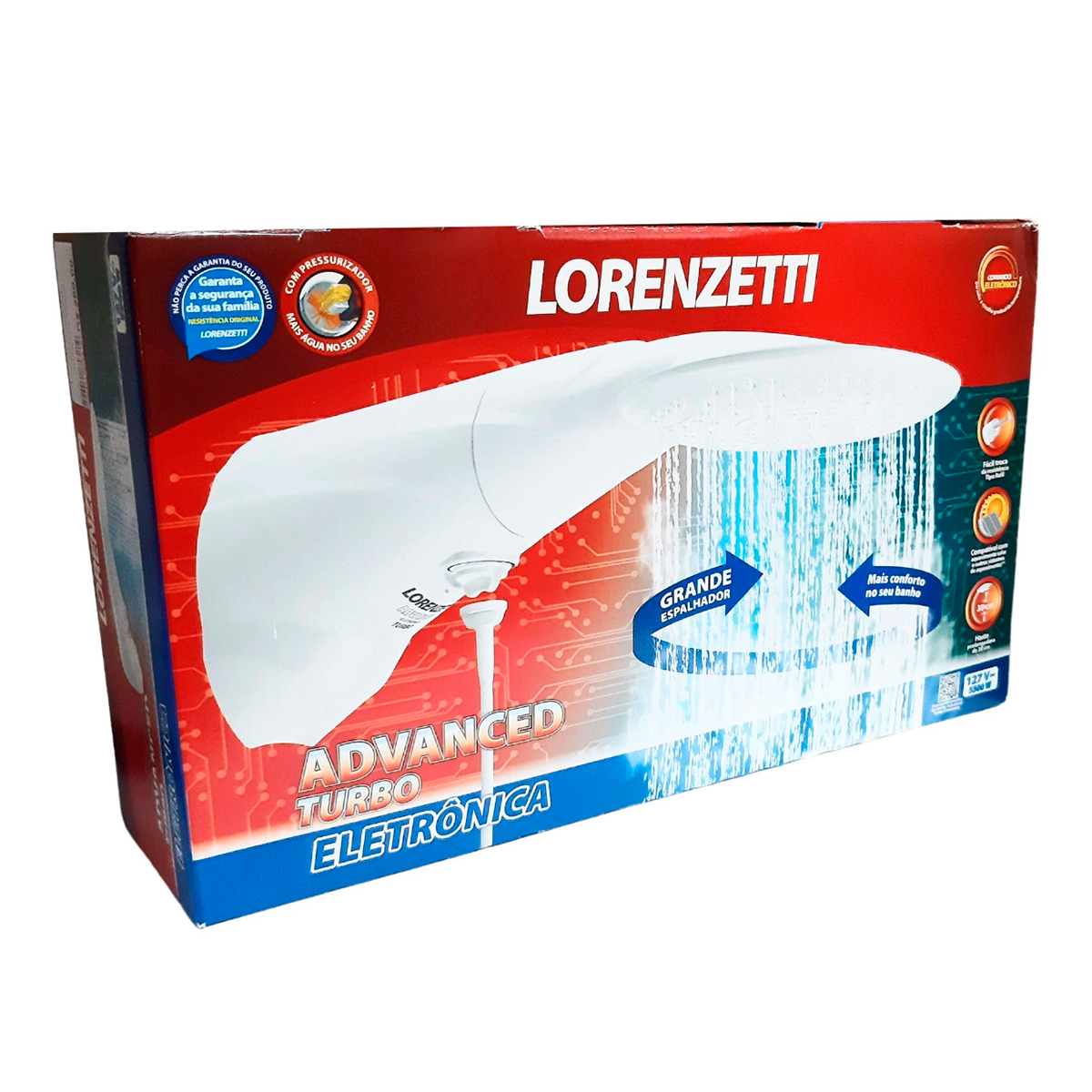 Chuveiro Lorenzetti Advanced Turbo Eletrônica 7500W 220V - 3