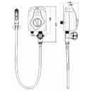 Ver imagem 2 de Ducha Higiênica com Aquecedor Lorenzetti 3 Temperaturas 220v/4300w