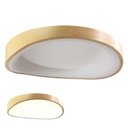 Ver imagem 1 de Luminaria Plafon Sobrepor Led 3 Tons Madeira Moderno Teto Decoração Escritorio Empresa Iluminação Sa