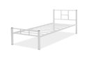 Ver imagem 1 de Cama Solteiro 100% Aço Estilo Industrial com Colchão:branco